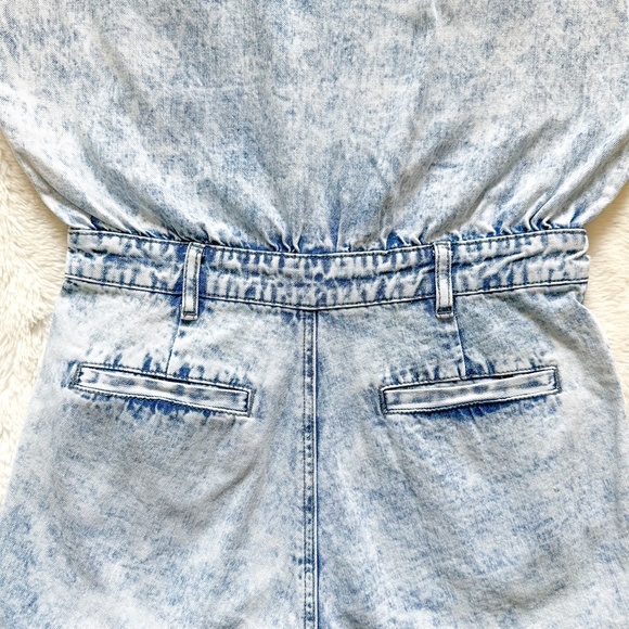 BLANKNYC Head Backstage Acid Wash Denim Romper Jumpsuit - Picture 14 of 15
